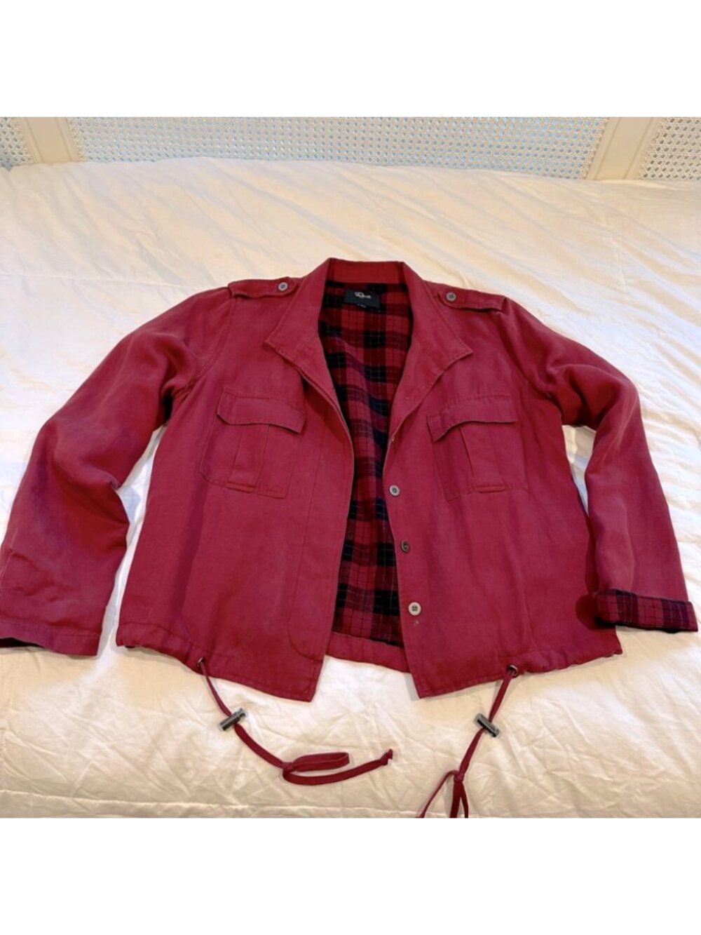 Rails Maverick Jacket Oxblood Plaid Size XL X-LARGE Brand New